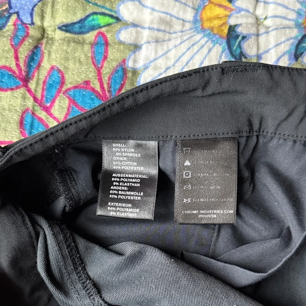 Chrome Industries Men’s Brannan Pant, Black Chino Style Cycling Pants - Picture 4 of 4